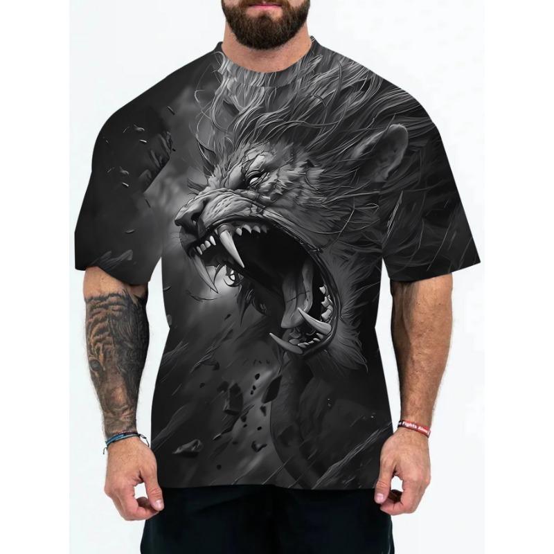 3D T-shirt Men's Fashion Hip Hop O-neck Short Sleeved Top Abstract Harajuku Men's T-shirt