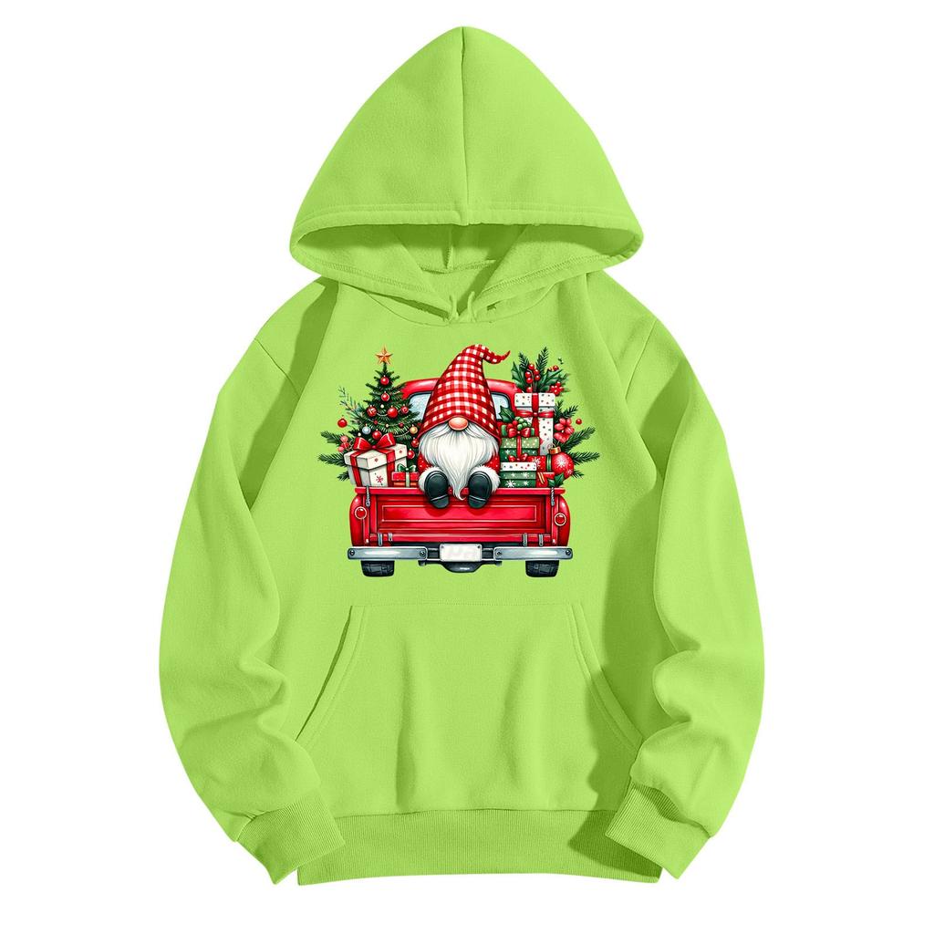 Женская однотонная толстовка с капюшоном и длинным рукавом с принтом