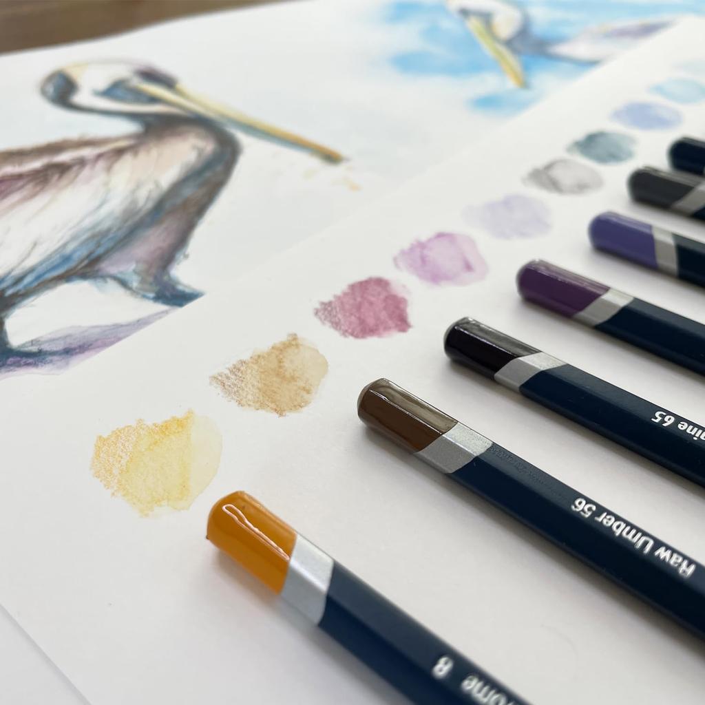 Derwent Watercolor 32889 Pencils, 72-Color Set,