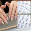 Французский маникюр Полоски Формы для ногтей Бахрома Направляющие Наклейки Руководства по созданию волнистых линий для дизайна ногтей Наклейки Трафаретные полоски Инструменты для ногтей