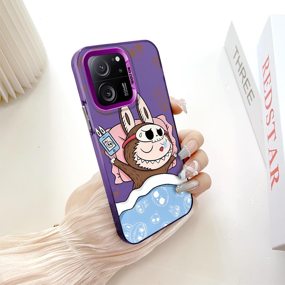 Окрашенный узор, цветной серебристый, двухсторонний, жесткий, противоударный чехол для телефона Xiaomi Redmi Poco