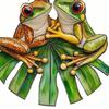 Frog Sun Catcher 2D Acrylic Frog Window Hanging Ornament Frog Wall Art