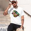 Programa Espacial Del Cohete Korok 2026 New Fashion Heavyweight Hot Selling Retro Printed Pattern Fun Round Neck Tshirt For Dai