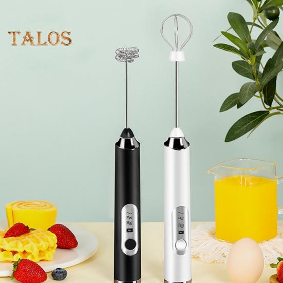 Электрический миксер-пеновыбиватель, венчик для взбивания, 3 скорости, USB-перезаряжаемый ручной блендер для еды, кофе, молока, напитков, яиц, беспроводной, портативный, дизайн кухни