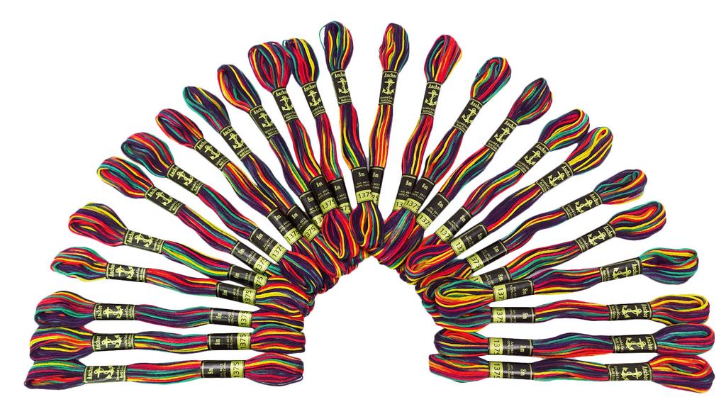 IBA Indianbeautifulart Набор из 25 предметов Якорь Вязание Тусклый Оливково-Зеленый Хлопчатобумажная пряжа Вышивка