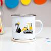 Cartoon Excavator 1-8 Year Boys Birthday Enamel Cola Mugs Kids Baby Breakfast Dessert Milk Cocoa Cups Classmate Birthday Gifts