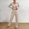 Women's Home Clothes Pajamas Long Sleeved Pants Loose And Comfortable Sexy Lace Two-piece Set