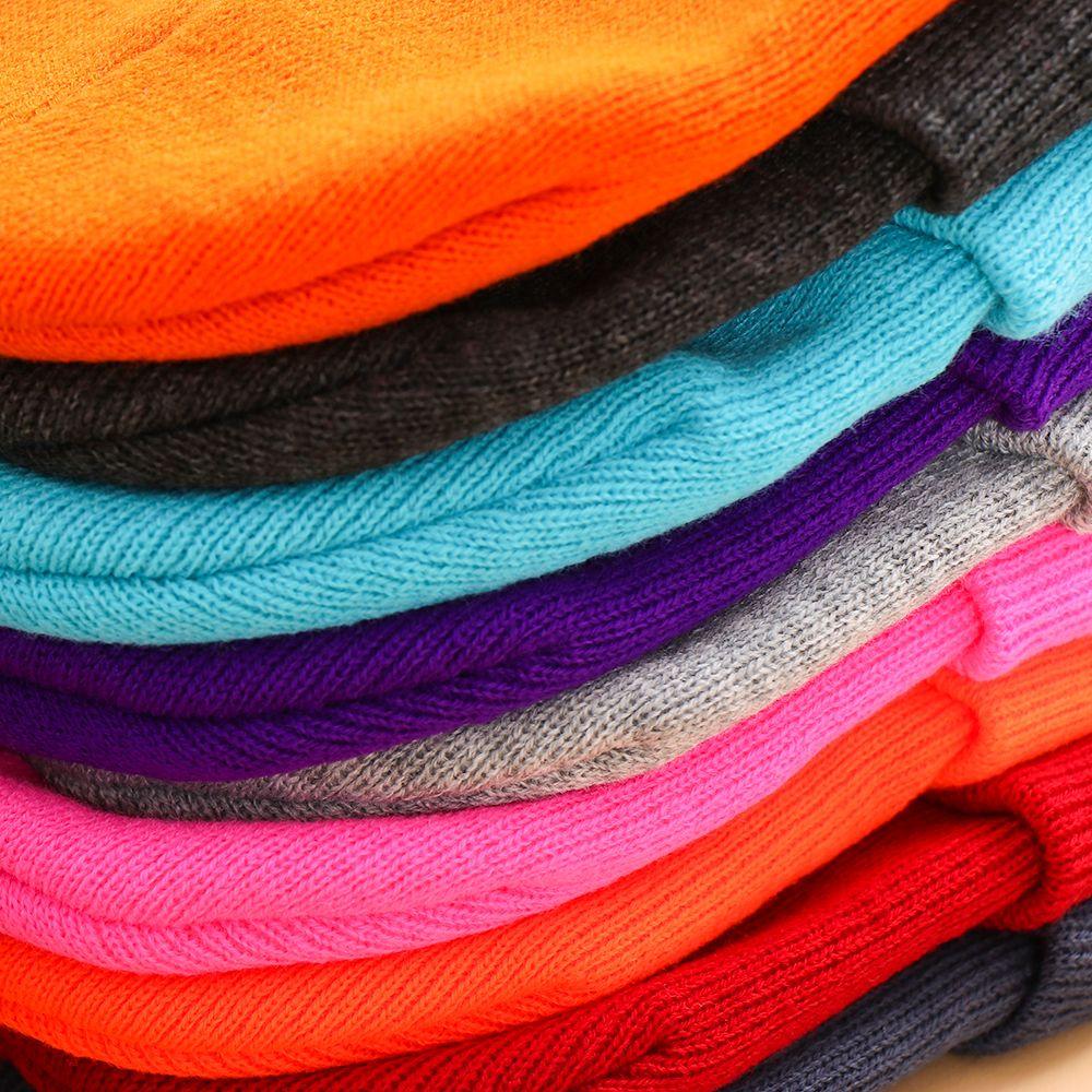 New Solid Cute Woman/Men Knitted Beanies Female Beanie Caps Winter Autumn Hats Warmer Bonnet