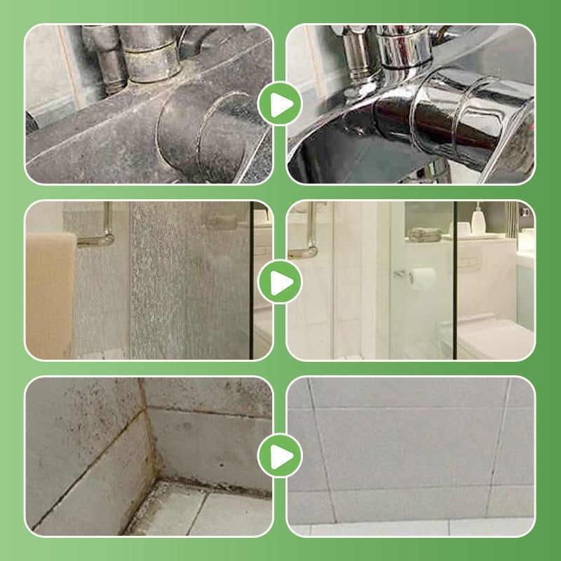 Универсальное средство для чистки ванной комнаты Мощный спрей для удаления накипи Туалет Смеситель Плитка и Стекло - Многофункциональный инструмент для чистки ванны и душа