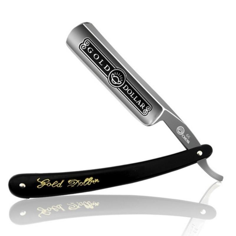 Gold Dollar 66 Shaving Straight Razor Classic Manual Barber Razors Kit Folding Knife Sharpened Preliminary