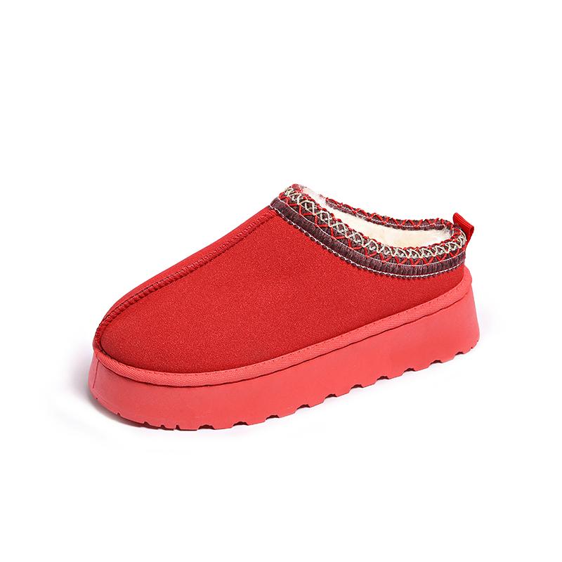 Зимние ботинки для женщин, новинка 2024 года, зимняя кашемировая теплая толстая подошва, без волос, полутапочки на каблуке, хлопковая женская обувь