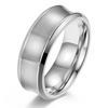 [сакуто] кольцо мужское кольцо ямочка нержавеющая сталь серебристый цвет матовая отделка 8 мм 9 г аксессуары (19)