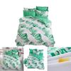 Ultra-soft Tropical Leaf Quilt Cover Doona Cover Duvet Cover Bedding Set Single Double King