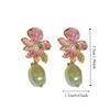 Light Luxury Bohemian Earrings Women Ear Jewelry Sweet Drop Earrings Flower Stud Earrings  Gift