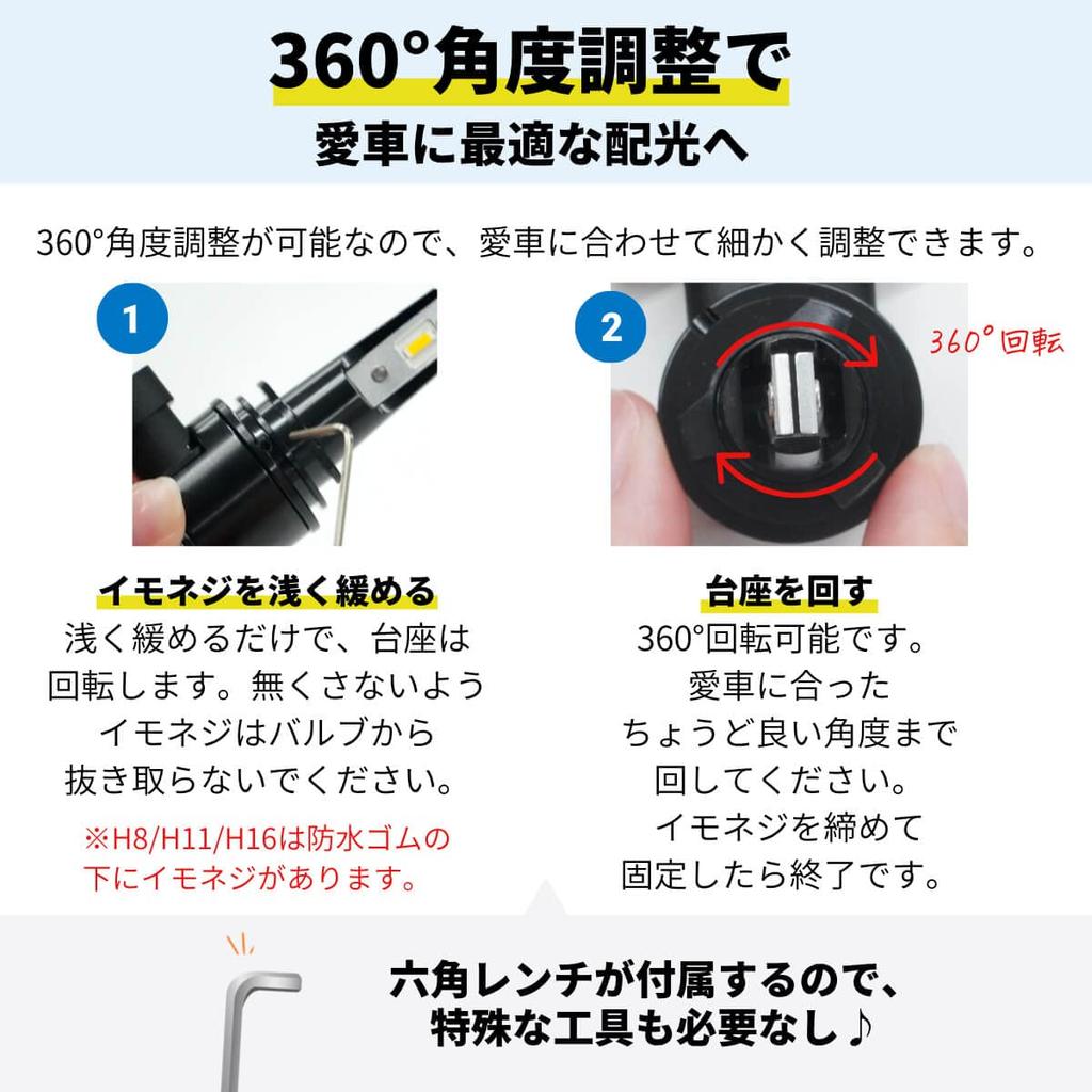 LED Fog Vehicle Inspection Genuine Light Long Set of 2 and 6500K Fcl. Lamps, Compliant, Distribution, Life, 12V/24V Compatible, (Left Right), H8, H11,