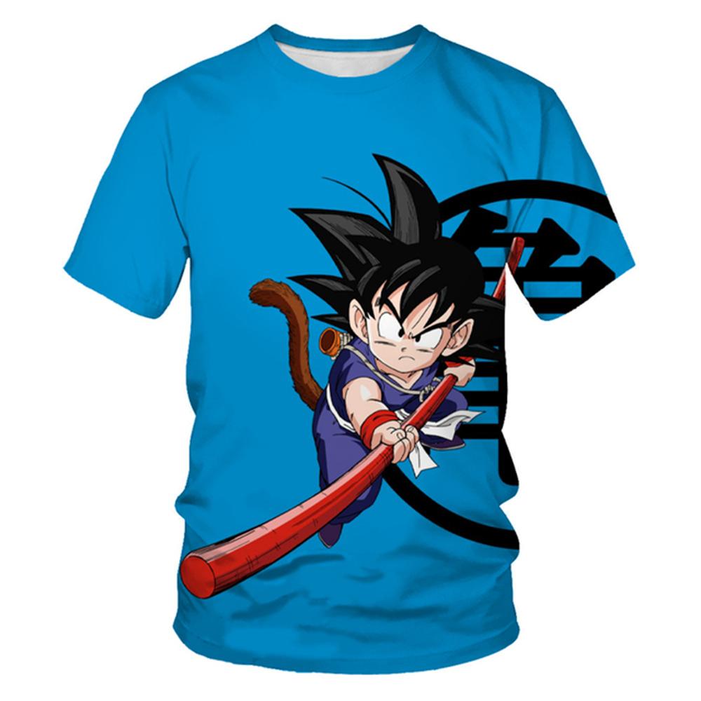 Kids Clothes Anime Dragon Ball Boy Girls Tshirt T-shirt Goku 3D Printed Short Sleeve Harajuku Men Tops Tees Boys Girls Clothing