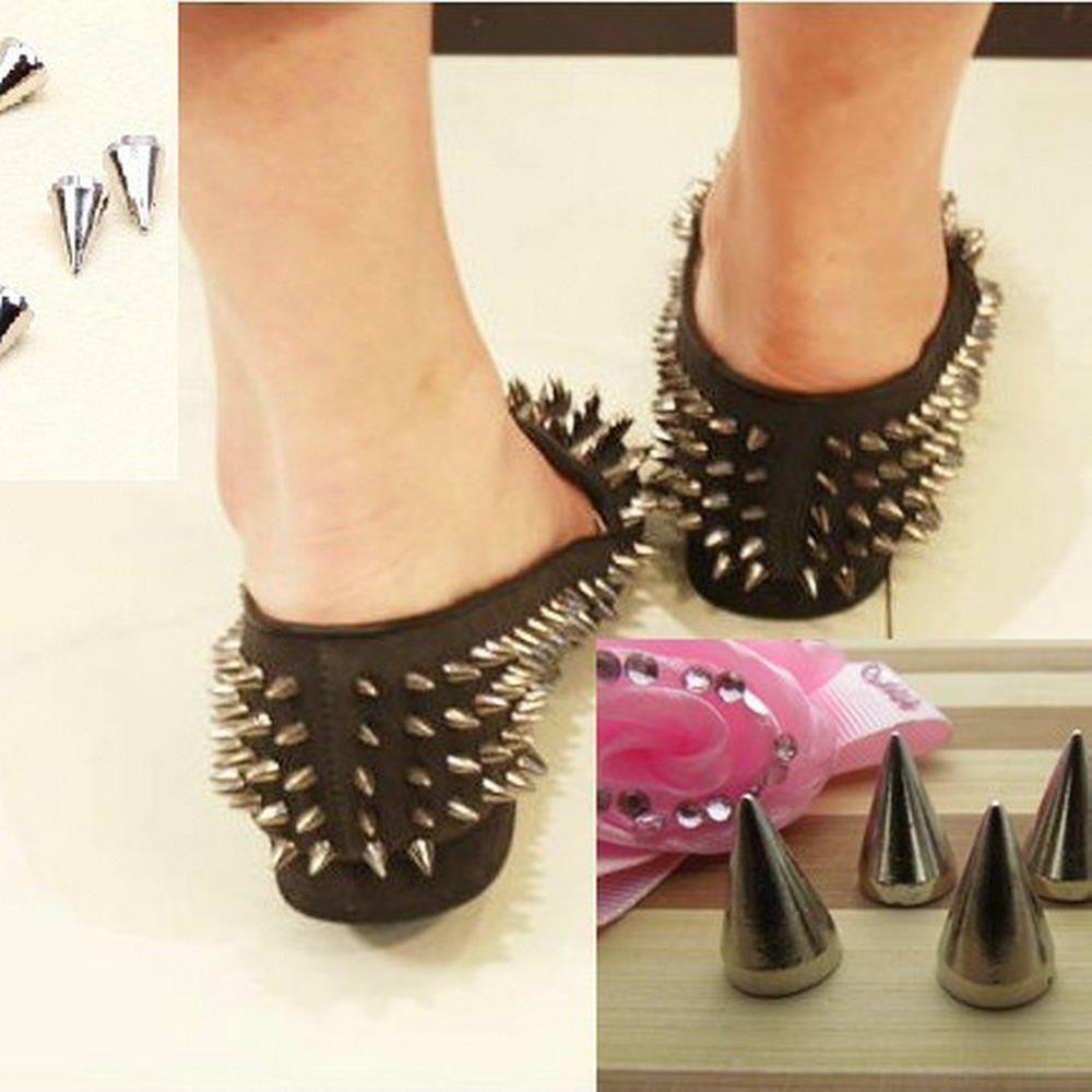 9.5mm Craft Garment Clothes/Bag/Shoes/Leather Cone Studs Rivets Spikes Screwback Punk Style