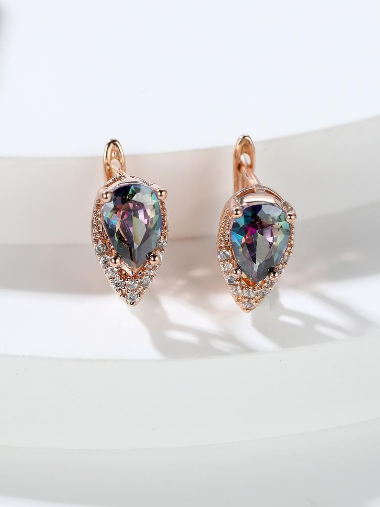 Fashionable Four- Pear-Shaped V Earrings, Versatile