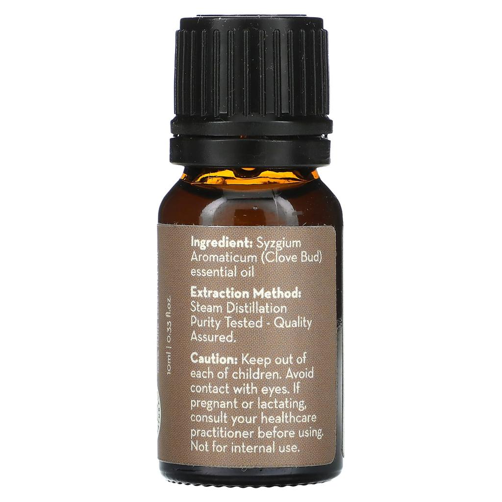 Pure Body Naturals Essential Oil, Clove Bud, 0.33 Fl Oz (10 Ml)
