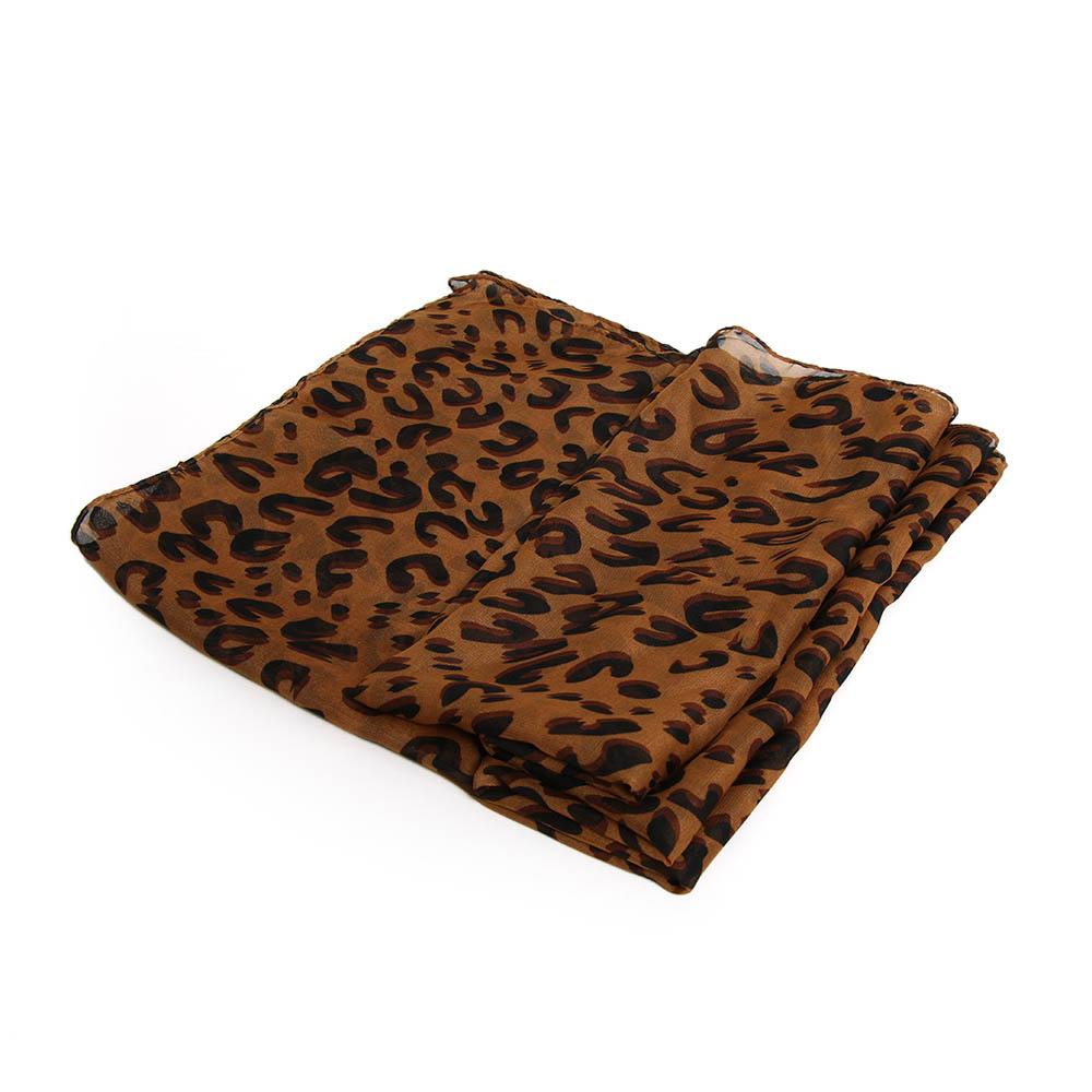 Long Fashion Ladies Wrap Leopard Scarf Shawl Chiffon