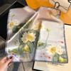 100% Natural Silk Square Scarf Women Bandana Headscarf Scarves Shawls Square Neck Foulard Wraps Cachecol Femme Floral Bufanda
