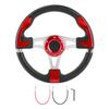 320мм 12,5 дюймов Автомобильный Спортивный Руль с Кнопкой Сигнала Универсальные Автомобильные Модифицированные ЗапчастиКрасный