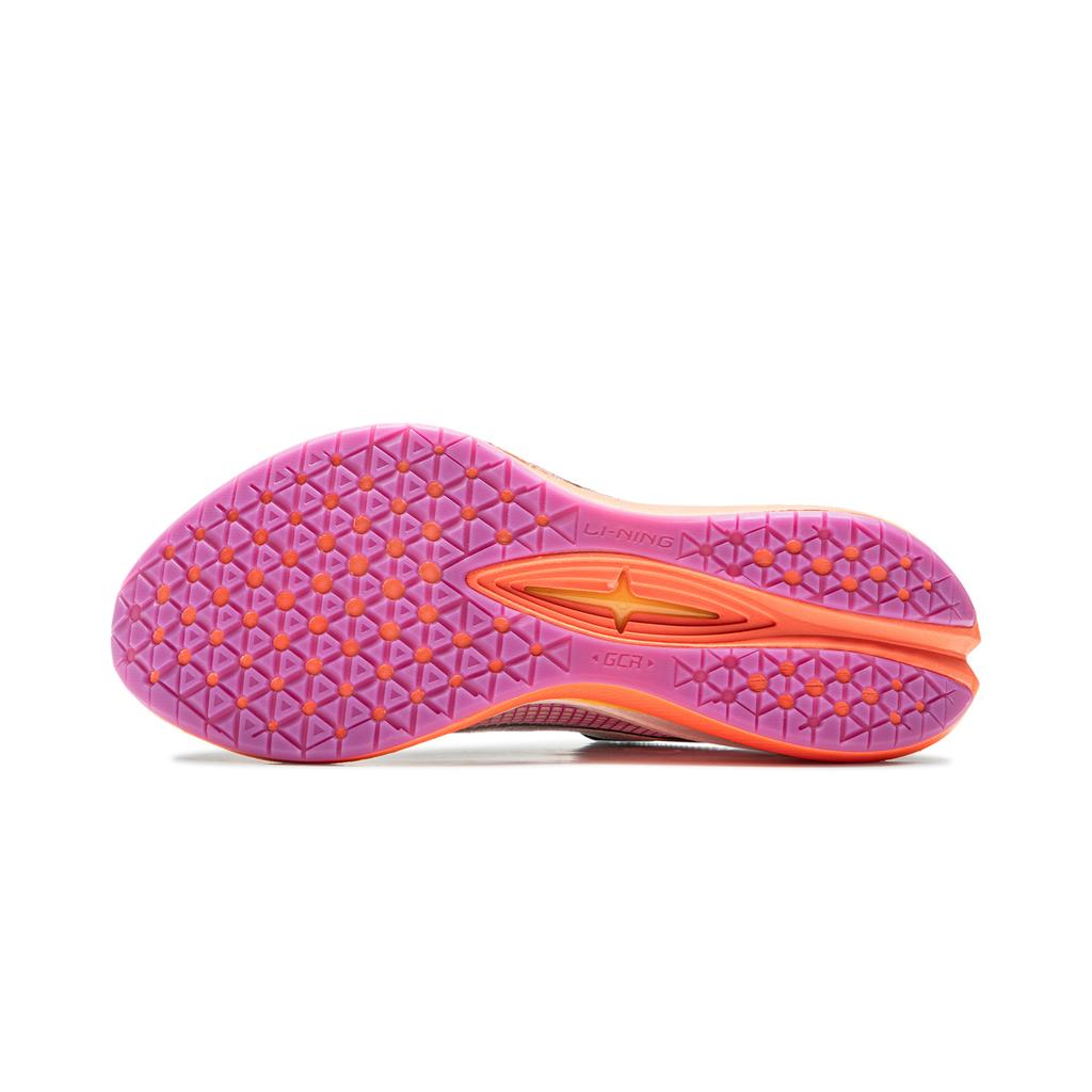 Li Ning Red Hare 7 Pro Амортизирующие Нескользящие Низкие Тренировочные Спринтерские Беговые Кроссовки Мужские Белый Оранжевый ARPU001-18