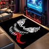 Venom Tribal Tattoo Style Monster Face Print Non Slip Large Gaming Living Room Area Rug Soft Wear Resistant Gamer Sofa Bedroom Home Decor Floor Carpet