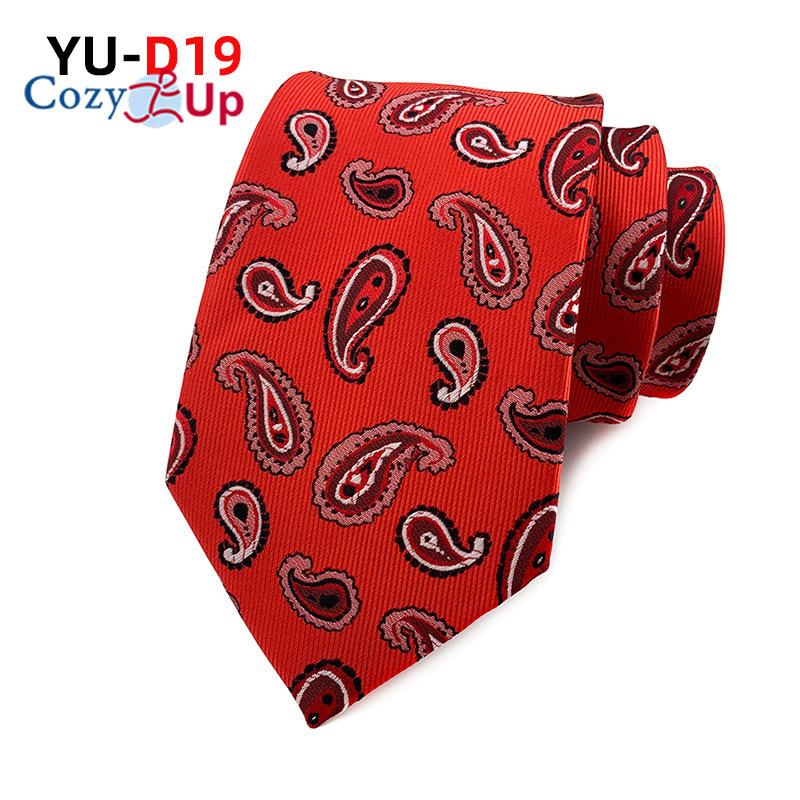 Уютный ап 3,15 дюйма(8 см) Модный полосатый мужской галстук с узором пейсли в клетку и цветком на свадьбу