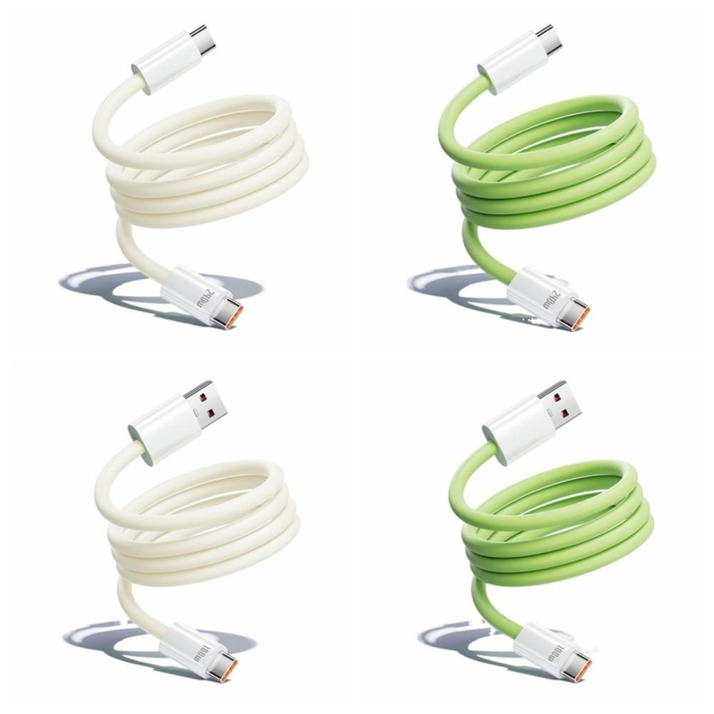 Магнитный силиконовый кабель данных Type C, против запутывания, USB на Type C, зарядный кабель для телефона