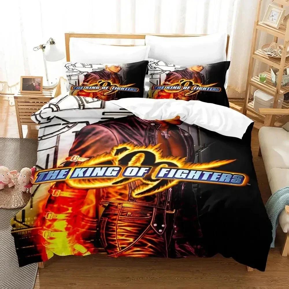 Comforter Anime King Of Fighters Bedding Set For Bedroom Soft Modern S Comefortable Kids And
