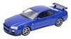 Kyosho WELLY 1/24 Nissan Skyline GT-R (R34) MT Blue Finished Product