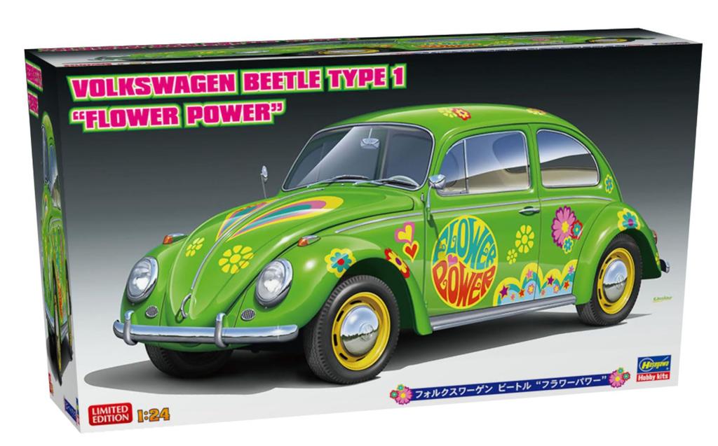 Hasegawa Volkswagen Beetle Flower Power Пластиковая модель 20488 1/24 (Машина)