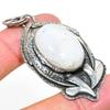Rainbow Moonstone Handmade 925 Sterling Silver Gift Pendant 2.48" k0Y33