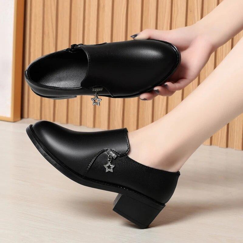 Женские модельные туфли, весенняя женская обувь большого размера со стразами, модная женская офисная обувь