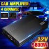 5800W 4 Channel Class A/B Subwoofer Stereo Surround Car Amplifiers Stereo Audio Power Amplifier