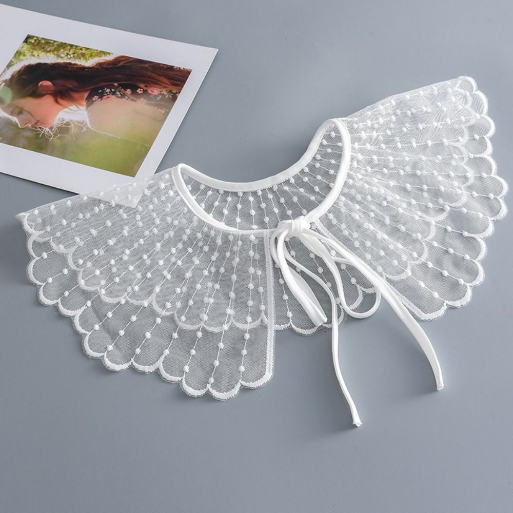 Женский воротник-стойка Винтажный топ Шейные украшения Галстуки Новый лацкан Ложный воротник