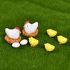 DIY Craft Hen Chick Egg Henroost Tiny Mini Micro Landscape Decoration Figurine Ornament Miniature