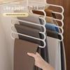 Многофункциональная 5-слойная нескользящая вешалка для брюк и шарфов для гардероба