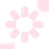 Накладные ногти Короткие Французский маникюр Квадратные типсы Искусственный ноготь Ложный ноготь с дизайном Полное покрытие Искусственный акриловый ноготь