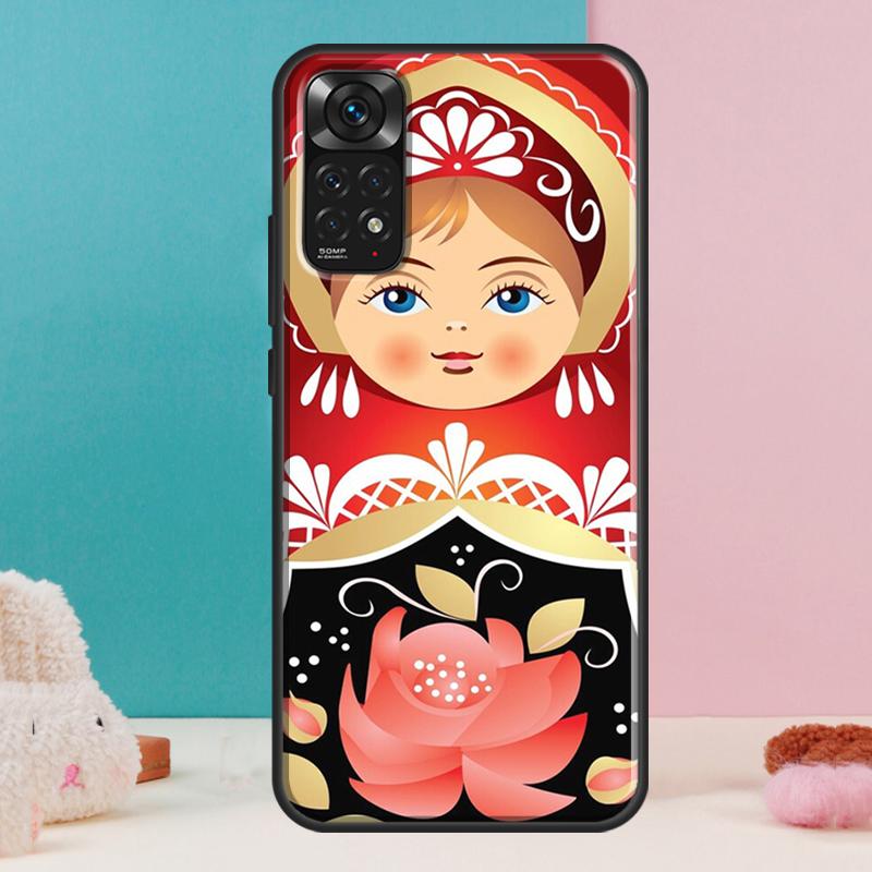 Russian Nesting Doll Case For Xiaomi Redmi Note 13 12 Pro 14 11 9 10 9S 10S 11S 12S Redmi 14C 13C 10C 12C Cover
