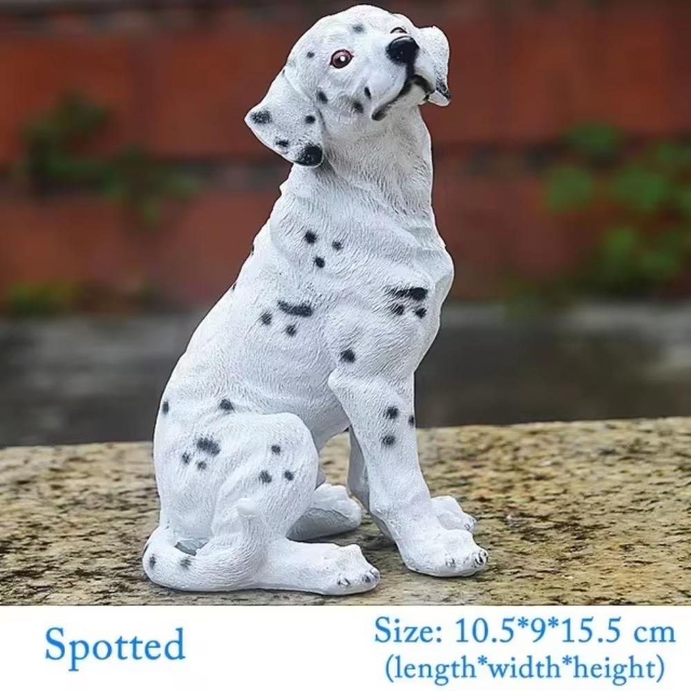 Anti Fade Dog Figurine Desktop Puppy Statue Cute Dog Decorative Figurine Home