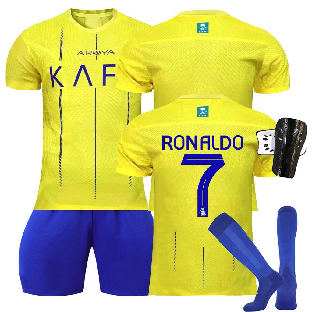 2324 Football Jerseys Shorts Socks Set New Season Shorts Socks Kneepad Adult Sizes Outfits