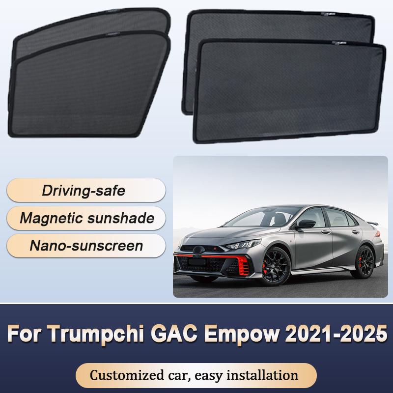Sun Shades For Trumpchi GAC Empow 2021 2022-2025 Sunshades Magnetic Privacy Protection Visor Curtains Windows Auto Accessories