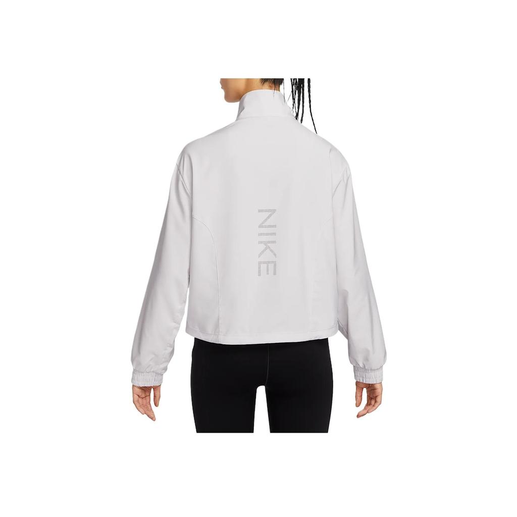 Nike Повседневная универсальная куртка со стойкой воротником Женские куртки Лучший серый белый HQ3368-078