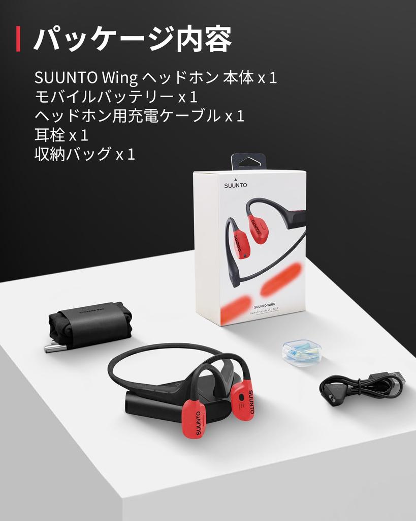 SUUNTO Bone Conduction Earphones Open Ear Earphones with Microphone Bluetooth for Running IP67 Waterproof 10 Hours Continuous Playtime Fast Charging