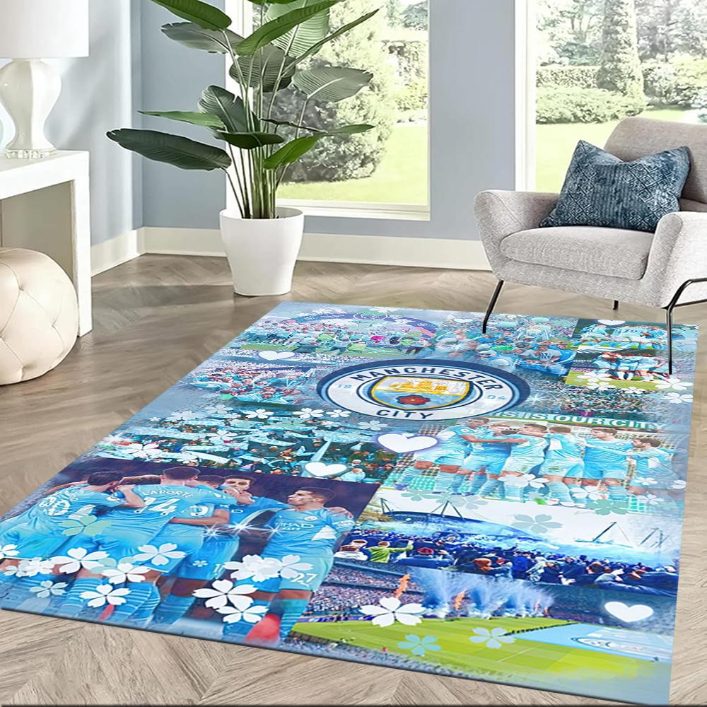 Manchester City Floor Mat Design For Study Room Living Rooms Decorate Room Dining Room Antislip Carpet Office Home Decor Spiritual Gift