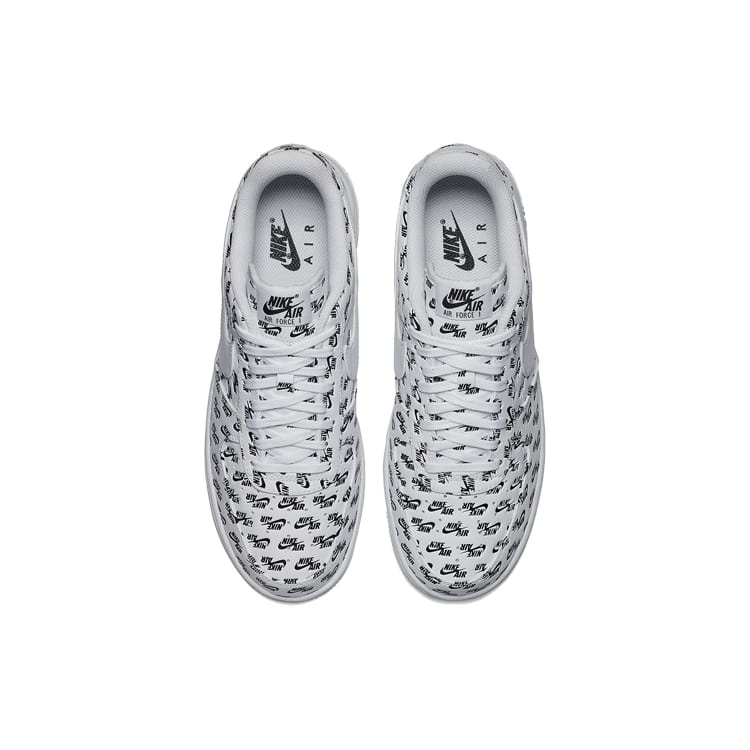 Nike Air Force 1 Low Белые с логотипами по всей поверхности AH8462-100