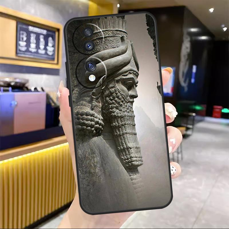 Assyrian Statue lamassu Art For Honor Magic 8 7 6 5 Lite Case For Honor 200 400 Pro 50 70 90 X8c X8b X9a X9b X9c Win RT