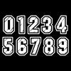 LYKX No Background Figures 0 1 2 3 4 5 6 7 8 9 Racing Number Helmet Racing Vinyl Decals Motorcycle Accessories Sticker